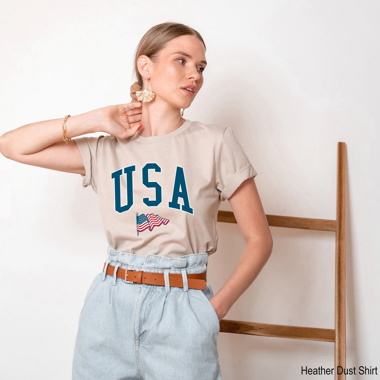 USA Flag Shirt,4th of July Shirt,Big Usa T-shirt,Usa Flag Tee, USA Tee,USA V Neck,Patriotic Shirt,American Flag Racer Back,C6830