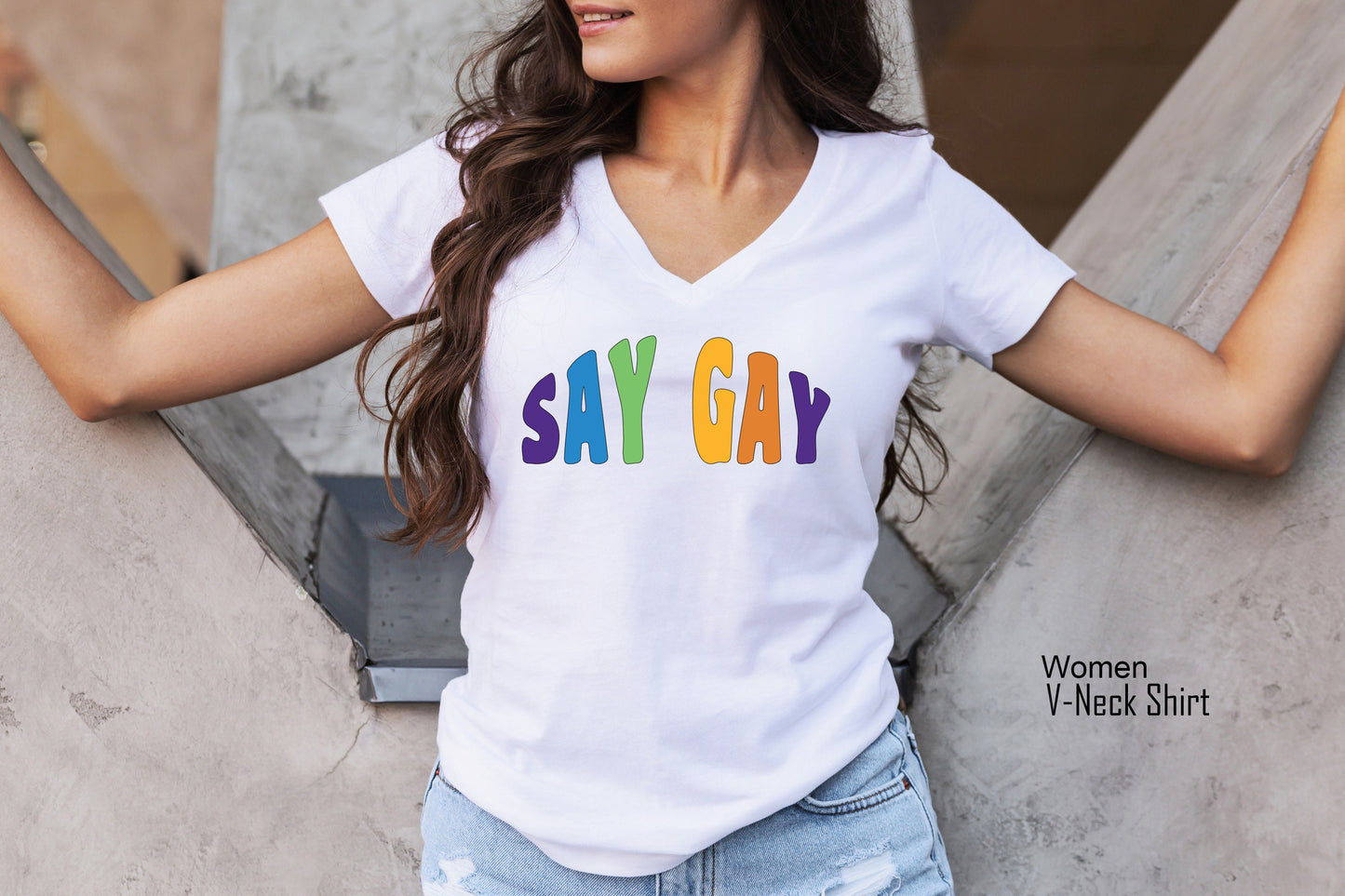 Say Gay Shirt, Rainbow Pride Top, LGBTQ Pride Tee, Gay Rights TShirt, Don't Say Gay Bill Florida, Protect Trans Kids T-Shirt, C6985