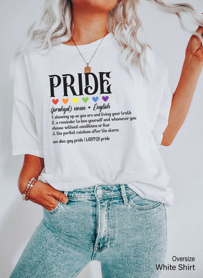 Pride Definition, Pride Hoodie, Transgender Pride Sweatshirt, Lgbt Pride Hoodie,  Rainbow Flag Sweatshirt, Lesbian Pride Sweatshirt, C7009