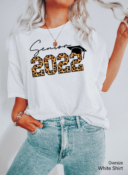 Senior 2022 Swetshirt, Graduation Gifts, Class Of 2022 HOodie, Senior Shirt, Graduated Shirt, Senior Leopard Shirt, Graduation Shirt, C6923