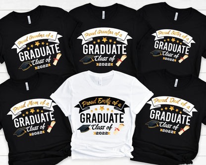 Matching Graduation Tshirt, Graduation Family Shirts 2022, Personalized Graduation T-Shirt, Proud Graduate Shirt, Custom Grad Squad, C6930