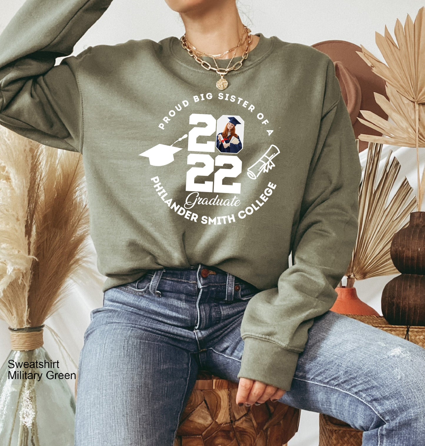 Personalized Graduation Hoodie, Custom Graduation Hoodie,  Proud Family Sweatshirt, Customized Photo Graduation Shirt, Senior 2022, C6797