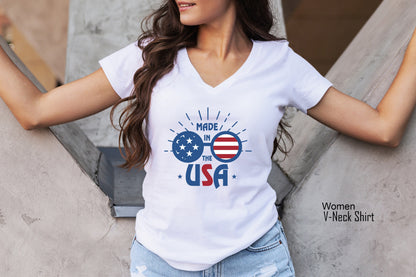 Made in America Shirt, 4th of July Shirt, Made In America Shirt, Independence Day Shirt, Patriotic Shirt, Cute 4th of July Shirt, C6873