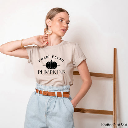 Pumpkin Farm Fresh Shirt, Pumpkin Shirt, Autumn Thagnksgiving Shirts,Thankful Shirt,Grateful Shirt, Fall Shirt, Fall Teacher Shirt,C6086