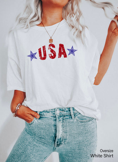 USA Shirt, Fourth of July Shirt, America Tank Top, Patriotic Shirt, Independence Shirt, Red White Blue Shirt, Veteran Shirt, C6826