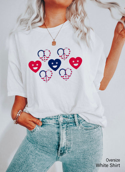 July Fourth Peace Shirt, Hippie Shirt, Vibes Shirt, Boho, Groovy, Patriotic Shirt, Fourth Of July Shirt, American Shirts, July 4th, C6849