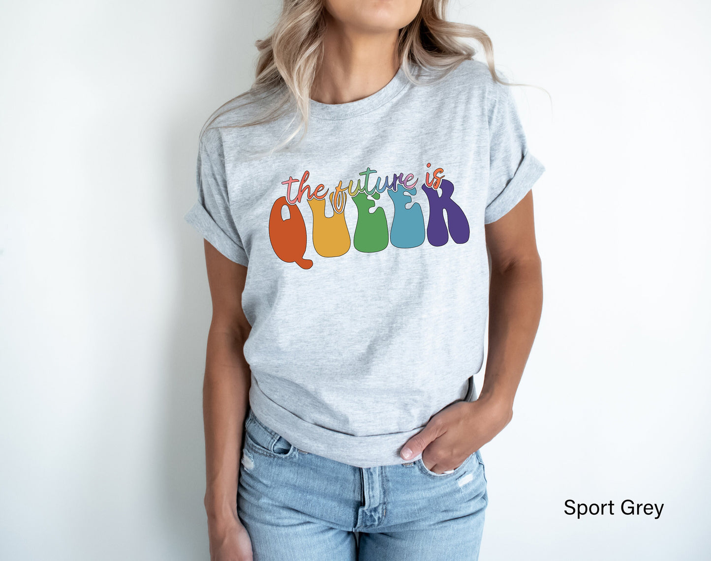 The Future Is Queer Sweatshirt, LGBTQ Gift Idea, Pride Day Celebration, Queer Outfit, Equality Hoodie, Rainbow Pride Sweatshirt, C7004