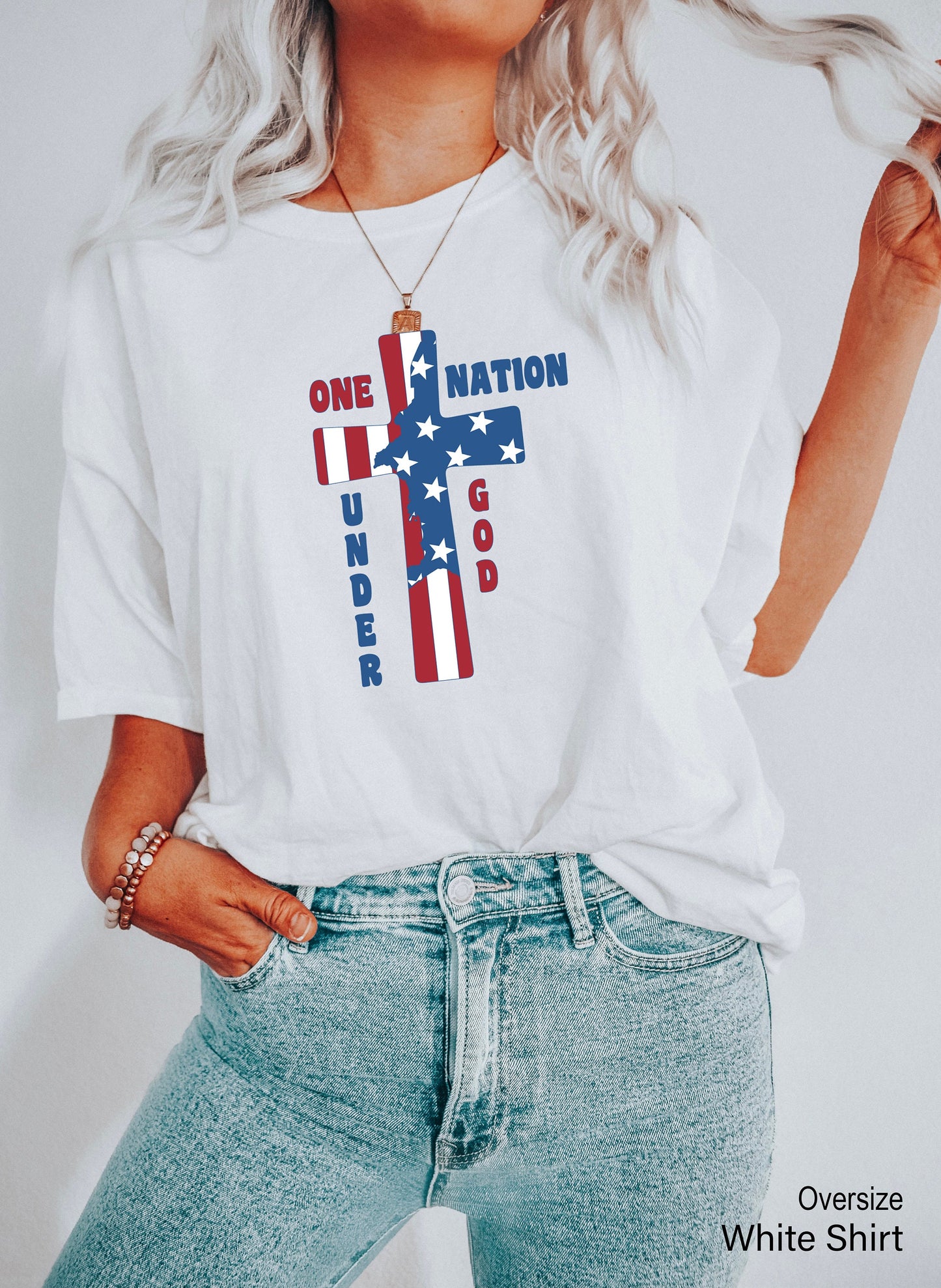 Christian One Nation Under God Blessed Is Nation American Flag Sweatshirt, Freedom Sweatshirt, 1776, Patriot Gift Sweatshirt, C6960