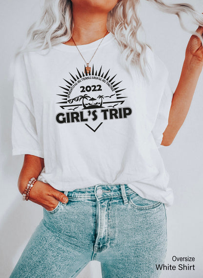 Girl's Trip 2022 Shirt, Girls Weekend Shirt, Apparently We're Trouble When We're Together Shirt, Best Trip Forever Shirt, C6962