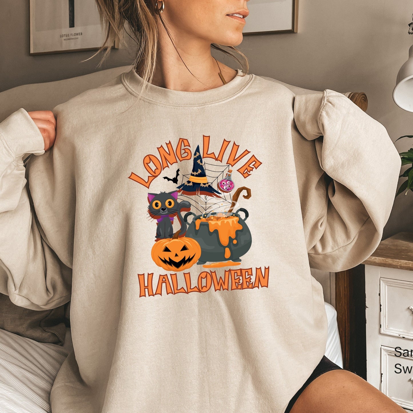 Halloween Sweatshirt,Vintage Halloween Sweater,Funny Halloween Shirt,Fall  Witchy Clothing,Halloween Party Tee,Funny Halloween Costume,C7042