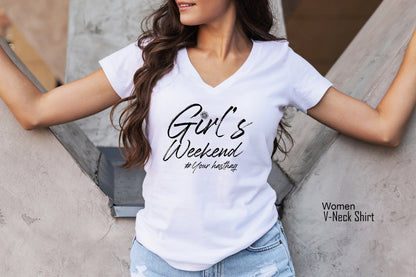 Custom Girl's Weekend  Tank Tops(Your Text/Hashtag),Girl's Trip 2022 Shirts,Vacation Tanks,Matching Friend Group Shirt,Girls Party Tee,C7068