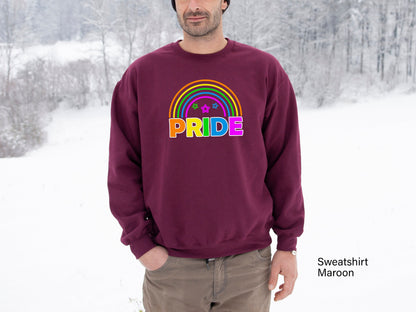 LGBT Swetshirt, Pride Hoodie, Rainbow Pride Sweatshirt, LGBT Hoodie, Pride T-shirt, Lesbian Sweatshirt, Gay Pride LGBTQ Shirt, C6993