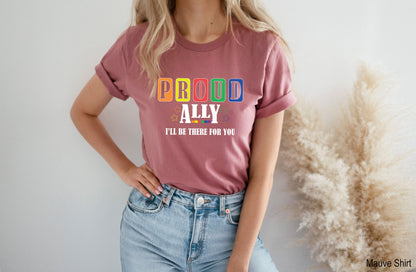 Gay Pride, LGBTQ Shirt, Pride Shirt, Ally Shirt, Rainbow Proud Ally, LGBT Clothing Pride Shirt, LGBT Shirt, Women Gay Clothing, C7012