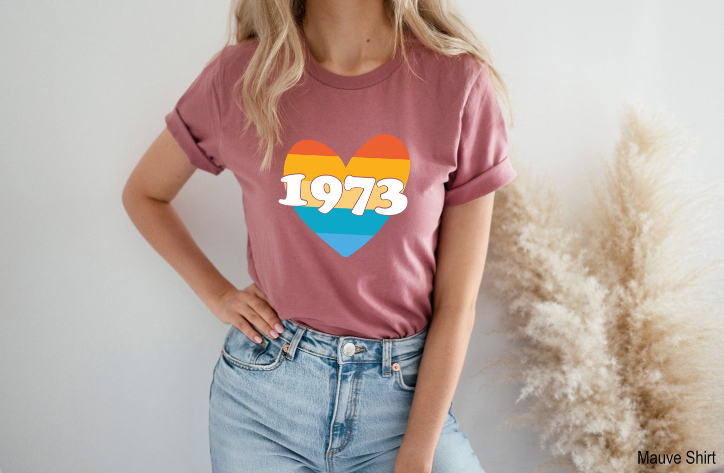 1973 Racerback,Heart 1973 Feminist Shirt,Pro Choice Shirt,Women Rights Tee, Activist Shirt,Protest Shirt,Rainbow Shirt,Woman Power Tee,C7110