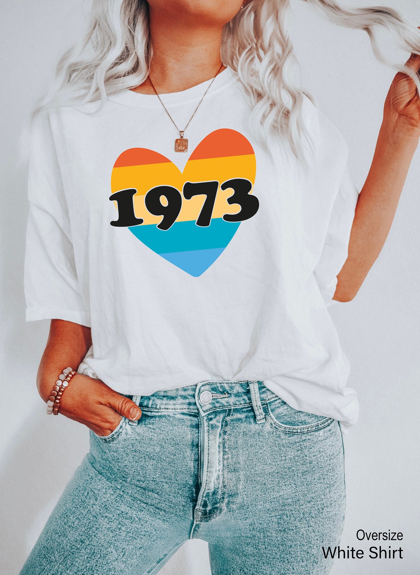 1973 Racerback,Heart 1973 Feminist Shirt,Pro Choice Shirt,Women Rights Tee, Activist Shirt,Protest Shirt,Rainbow Shirt,Woman Power Tee,C7110