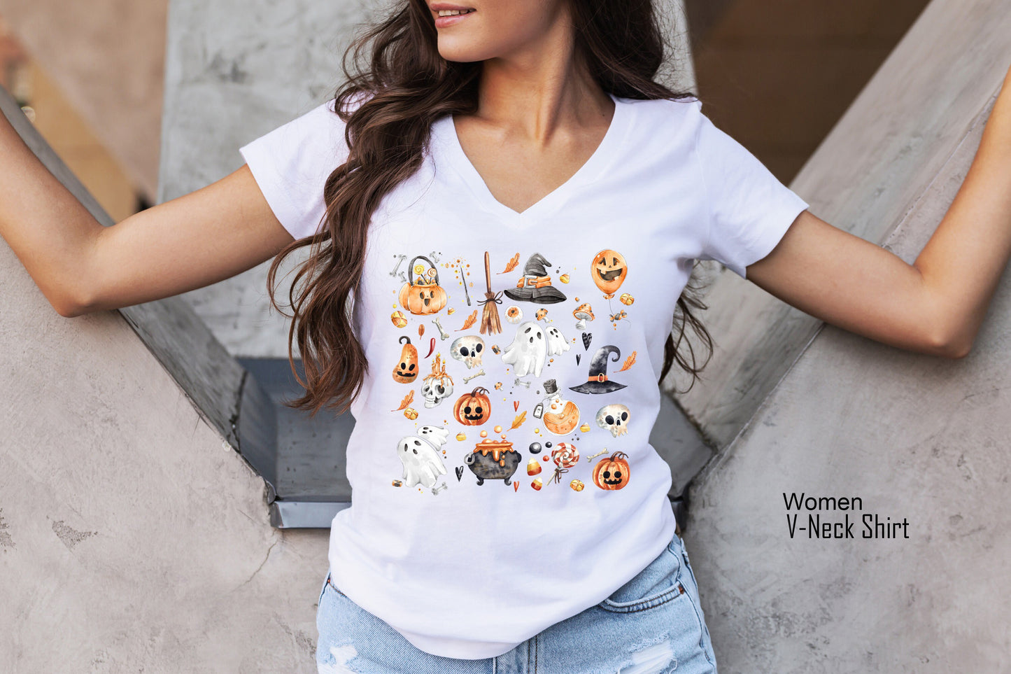 Halloween Sembol Shirt, Halloween Party Racerback,Halloween things Shirt, Spooky Season Tee,Cute Halloween Theme Shirt,C7036