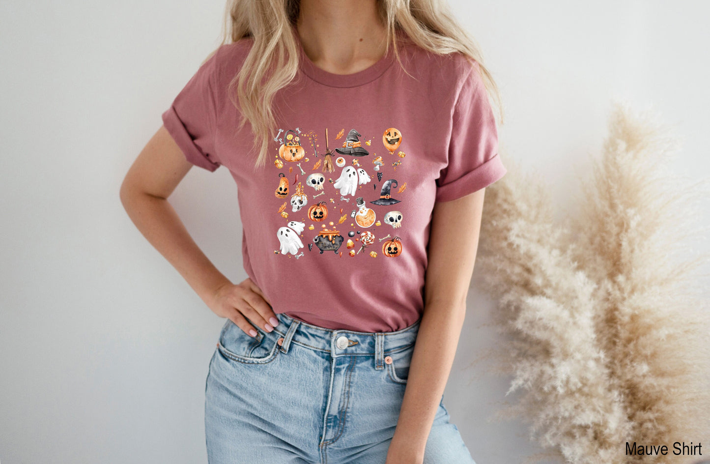 Halloween Sembol Shirt, Halloween Party Racerback,Halloween things Shirt, Spooky Season Tee,Cute Halloween Theme Shirt,C7036