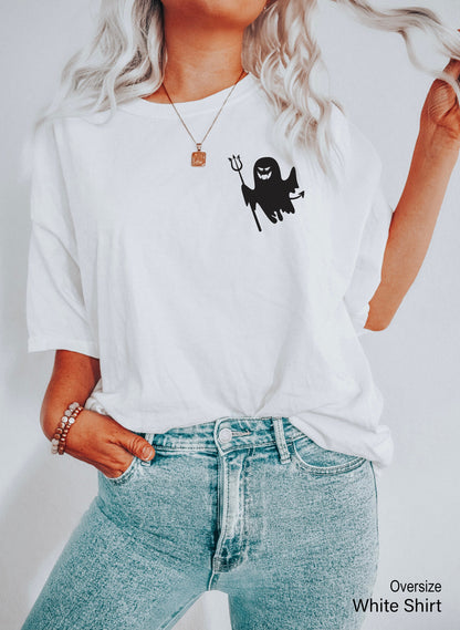 Halloween Ghost Sweatshirt,Cute Halloween Shirts,Funny Halloween Spooky Tshirt,Trendy Halloween Party Tee,Gift For Halloween T Shirts,C7054