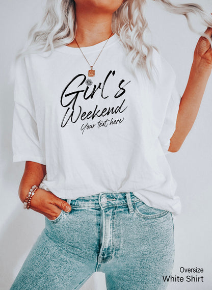 Custom Girl's Weekend  Tank Tops(Your Text/Hashtag),Girl's Trip 2022 Shirts,Vacation Tanks,Matching Friend Group Shirt,Girls Party Tee,C7068
