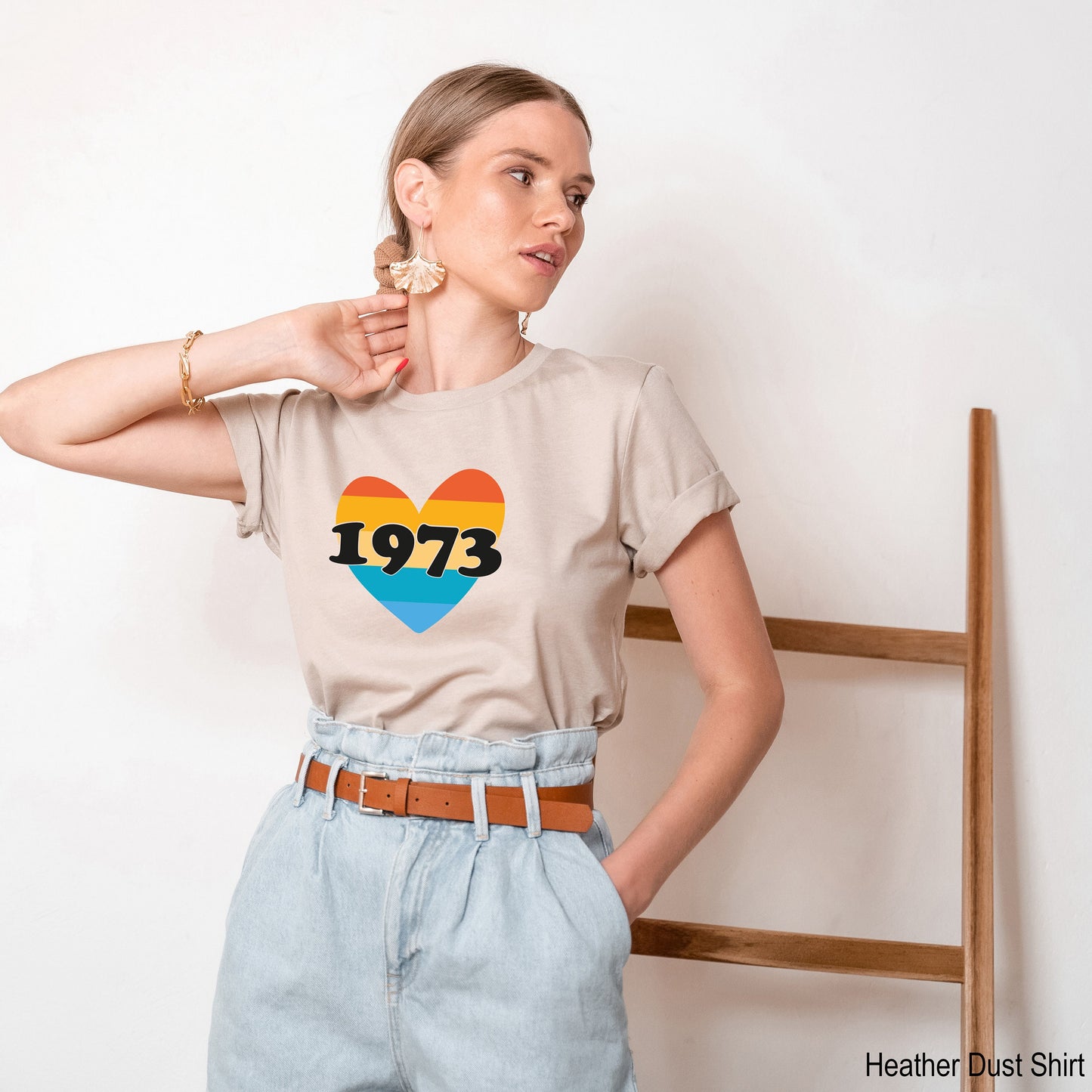 1973 Racerback,Heart 1973 Feminist Shirt,Pro Choice Shirt,Women Rights Tee, Activist Shirt,Protest Shirt,Rainbow Shirt,Woman Power Tee,C7110