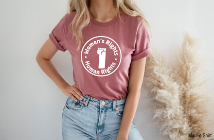 Women's Rights are Human Rights Shirt,Pro Choice Shirt,Feminist Racerback,Abortion Rights Shirt ,Human Rights Shirt, C7125