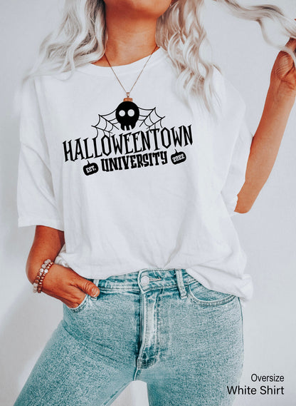 HalloweenTown University Shirt,Halloween Racerback, Halloweentown School Shirt, Funny Fall Tee, Fall Shirt, Pumpkin Spice Shirt,C7038