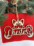 Personalized  Dog Paw Ornament, Custom Christmas Wood Ornament, Xmas  Décor, Family Christmas Ornament, Special Gift for Christmas