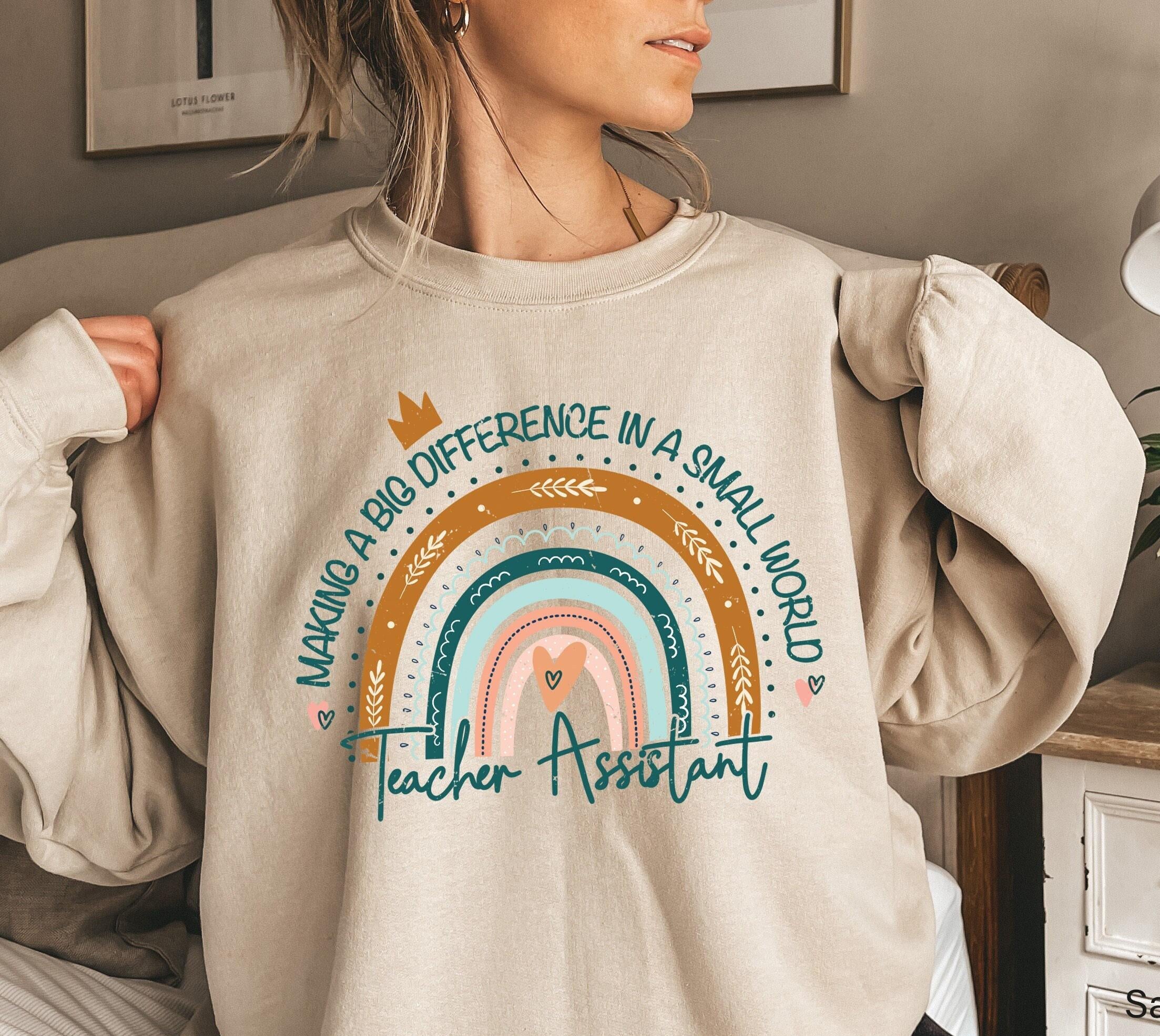 Teacher Assistant Sweatshirt, Substitute Teacher Hoodie, TA Shirt, Teacher Squad Apparel, Back To School Tee, Para Educator Gift