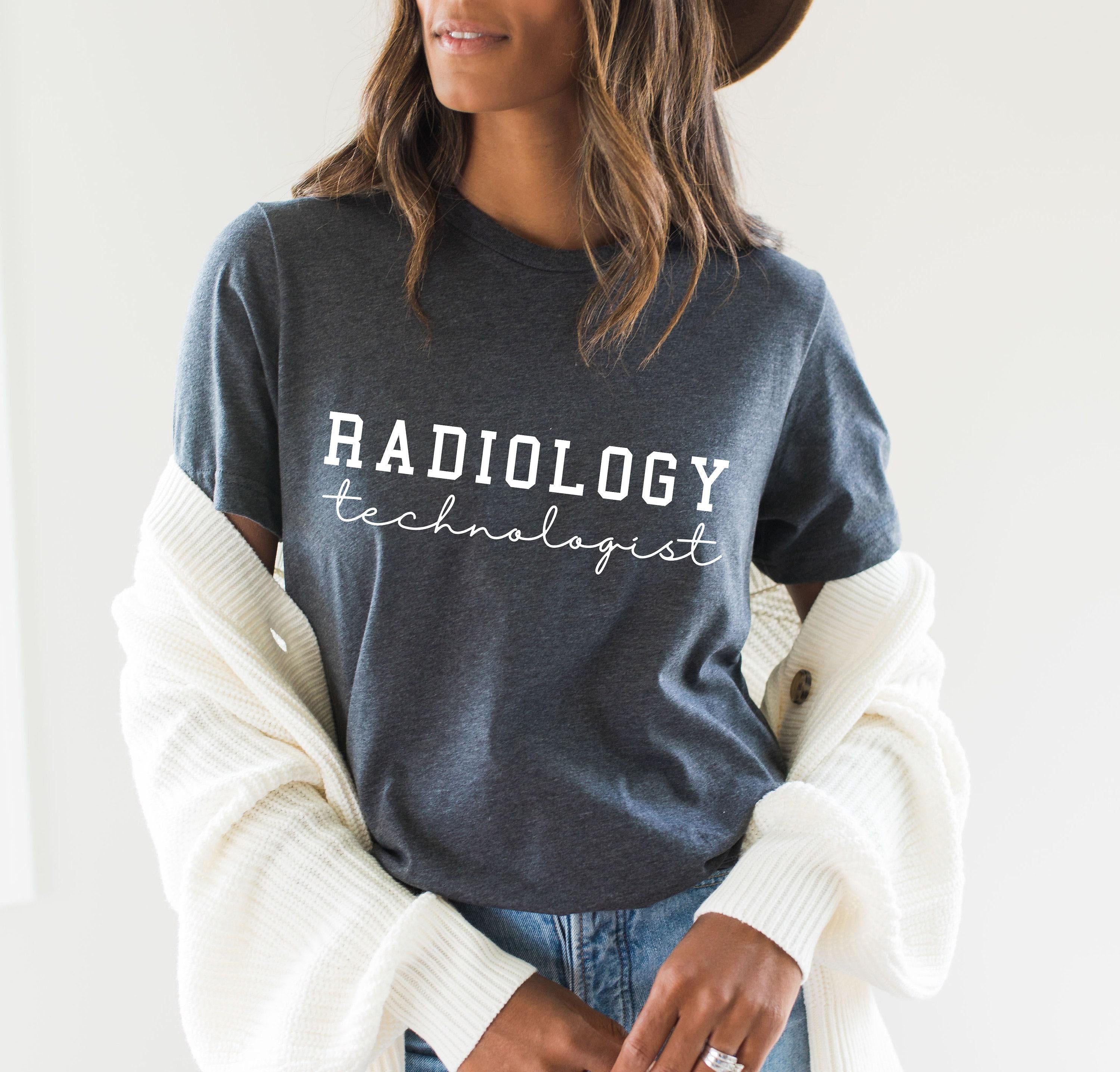 Minimalist Radiologic Technologist Sweatshirt, Xray Technologist Shirt for Radiographers, Woman's X-ray Tech Tee, Rad Te