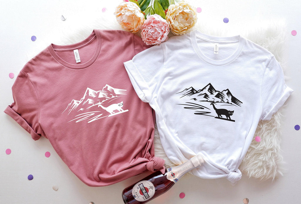 Funny Snowboarding Shirt, Women's Snowboard Sweatshirts, Cute Snowboarder Gifts For Her, Snowboard Trip Shirts, Mountain Sports Tees