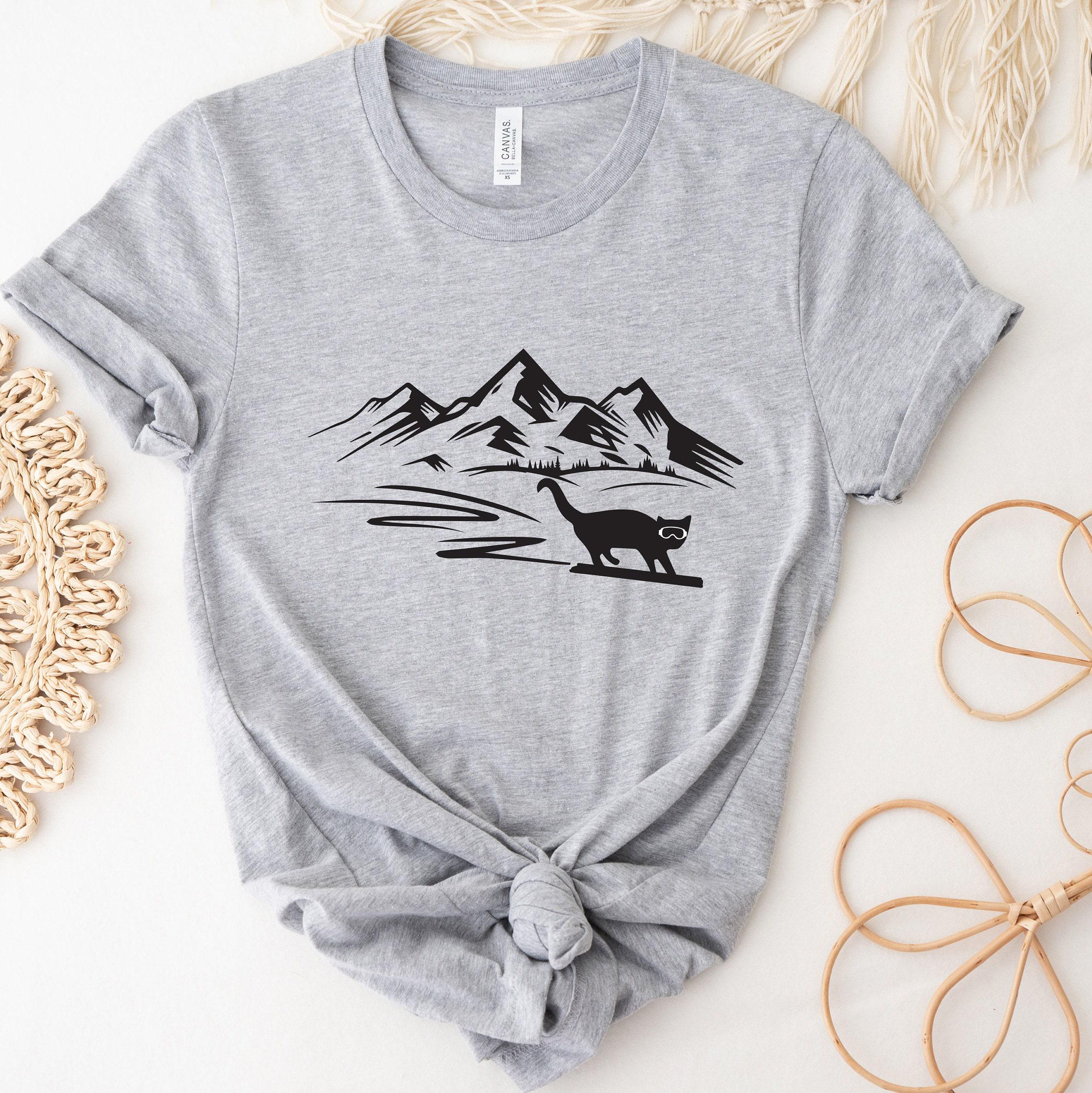 Funny Snowboarding Shirt, Women's Snowboard Sweatshirts, Cute Snowboarder Gifts For Her, Snowboard Trip Shirts, Mountain Sports Tees