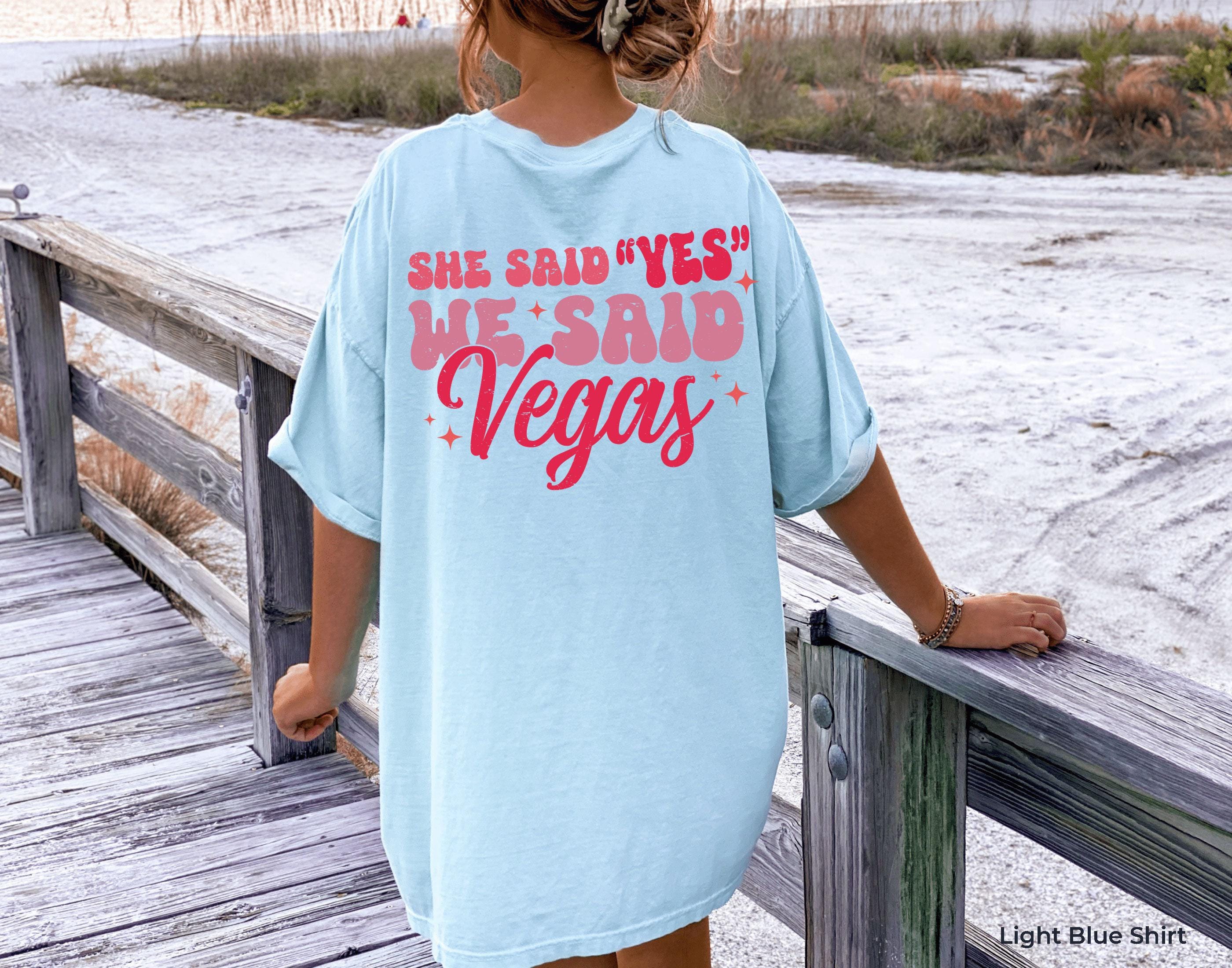 She Said Yes We Said Vegas Hoodie, Aesthetic Vegas Bachelorette Party Shirt, Matching Bach Party Sweatshirt, Retro Bridesmaid Gift