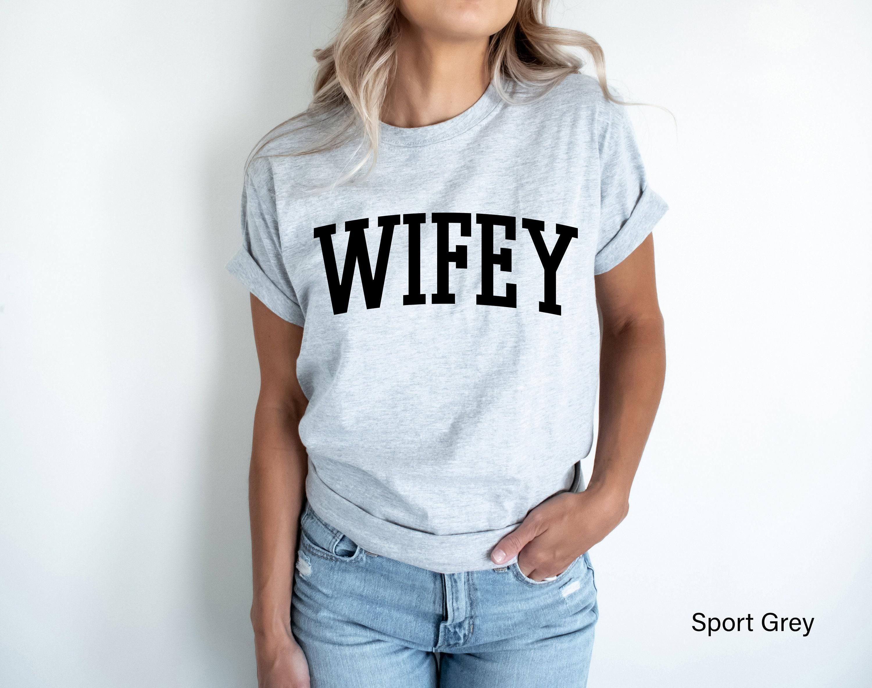 Wifey Sweatshirt, New Bride Shirt, Bridal Party Tshirts , Bachelorette Party Shirt, Wedding Gifts For Bride, Cute Bridal Shower Gifts