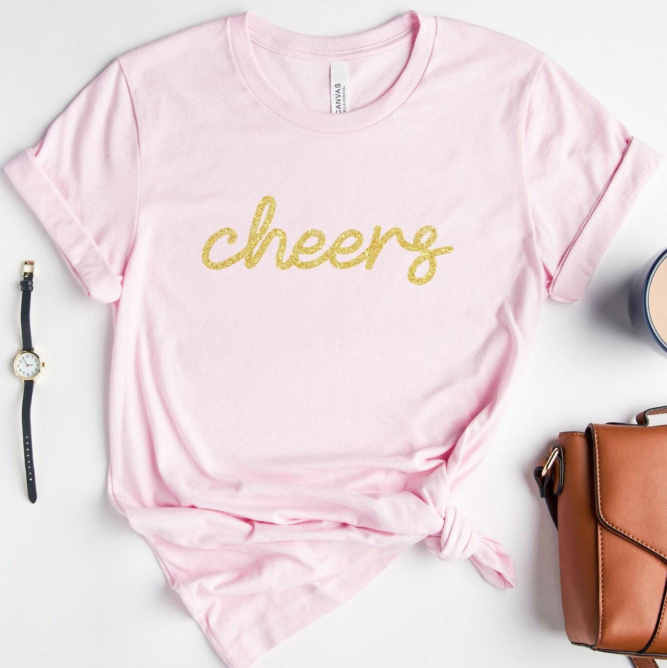 Cheers Sweatshirt, Girl's Party Shirt, Cute Drinking Shirt, Women's Party Hoodie, Matching Bachelorette Party Tee, Boy's