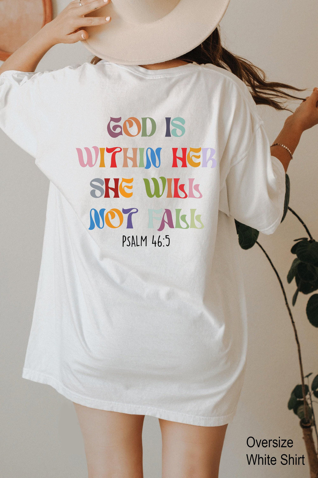 Aesthetic Christian Sweatshirt, God Is Within Her She Will Not Fall Shirt, Bible Verse Gifts for Mothers Day, Women's Religious Shirt