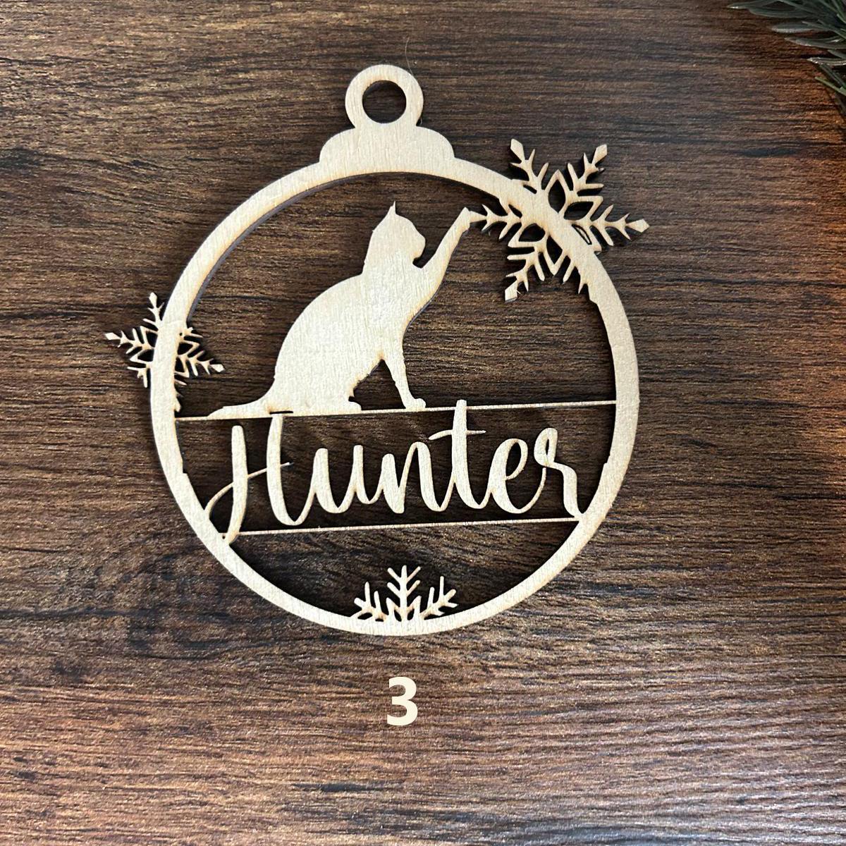 Custom Dog Paw Ornament, Personalized Dog with Name Christmas Ornament, Pet Memorial 2024 Ornament, Christmas Decor Ornament
