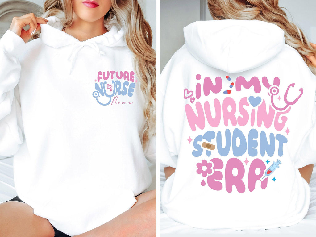 In My Nursing Student Era Hoodie, Future Nurse Sweatshirt For New Nurse, Preppy Nurse Graduation T-Shirt, Gift For Nursing Student