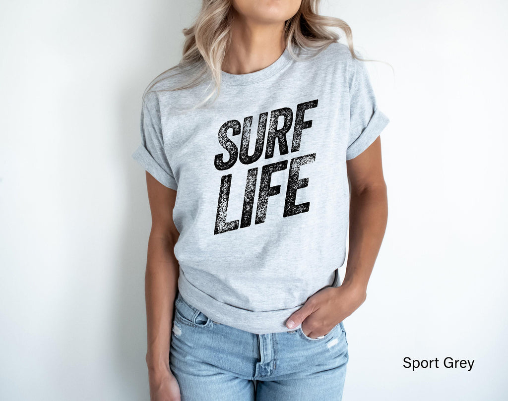 Surf Life Sweatshirt, Women's Surfing Shirt, Surfer Girl Shirt, Summer Tour Sweatshirts, Retro Summer Tshirt, Holiday Gifts For Woman