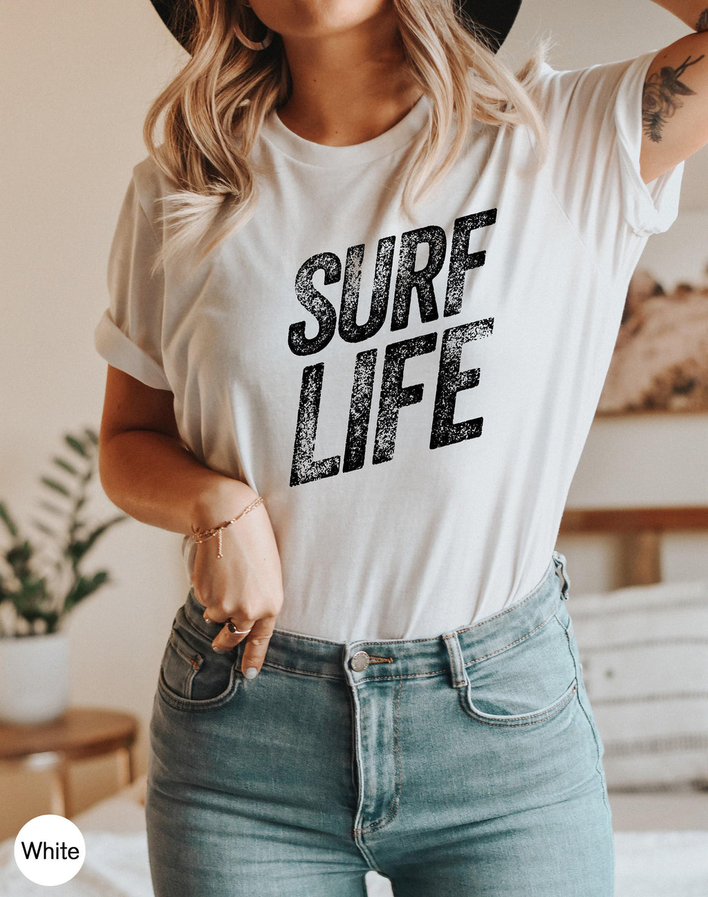 Surf Life Sweatshirt, Women's Surfing Shirt, Surfer Girl Shirt, Summer Tour Sweatshirts, Retro Summer Tshirt, Holiday Gifts For Woman