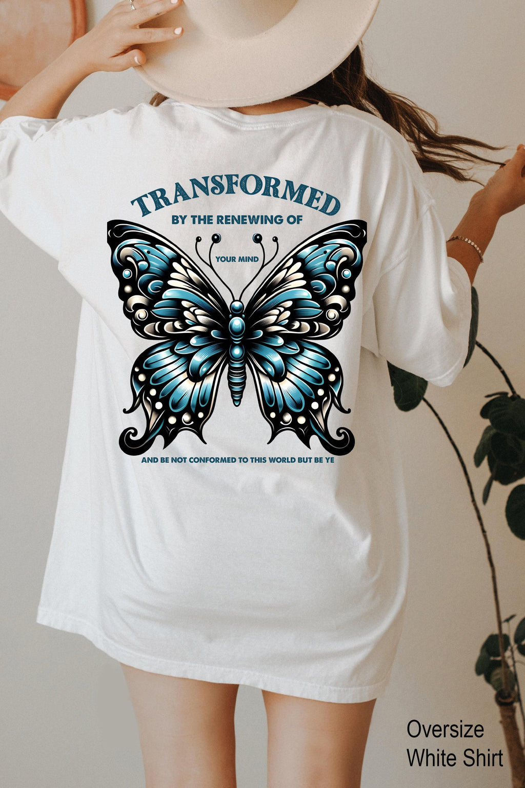 Do Not Be Conformed To This World Hoodie, Bible Verse Sweatshirt For Women, Butterfly Christian Shirt, Religious Gift For Mother