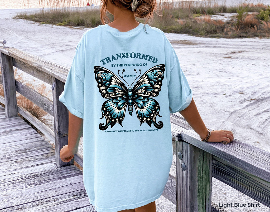 Do Not Be Conformed To This World Hoodie, Bible Verse Sweatshirt For Women, Butterfly Christian Shirt, Religious Gift For Mother