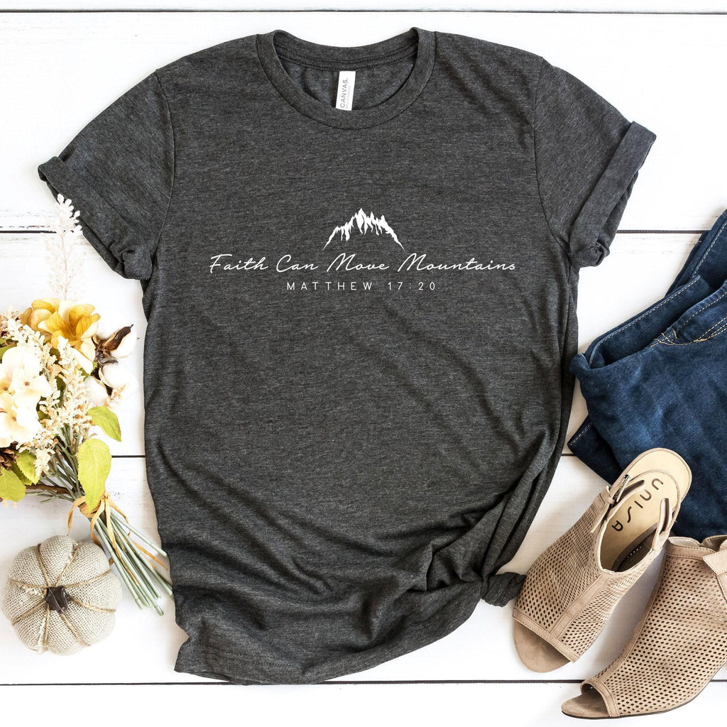Faith Can Move Mountains Sweatshirt, Christian Shirt, Faith Hoodie, Religious T shirt, Women Christian Tshirt, Gift For Christian