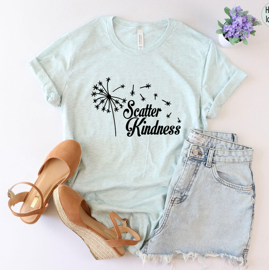 Scatter Kindness Sweatshirt, Wildflowers Shirt, Flowers T shirt, Flowery Tshirt Gift For Women, Funny Plant Lady Tee