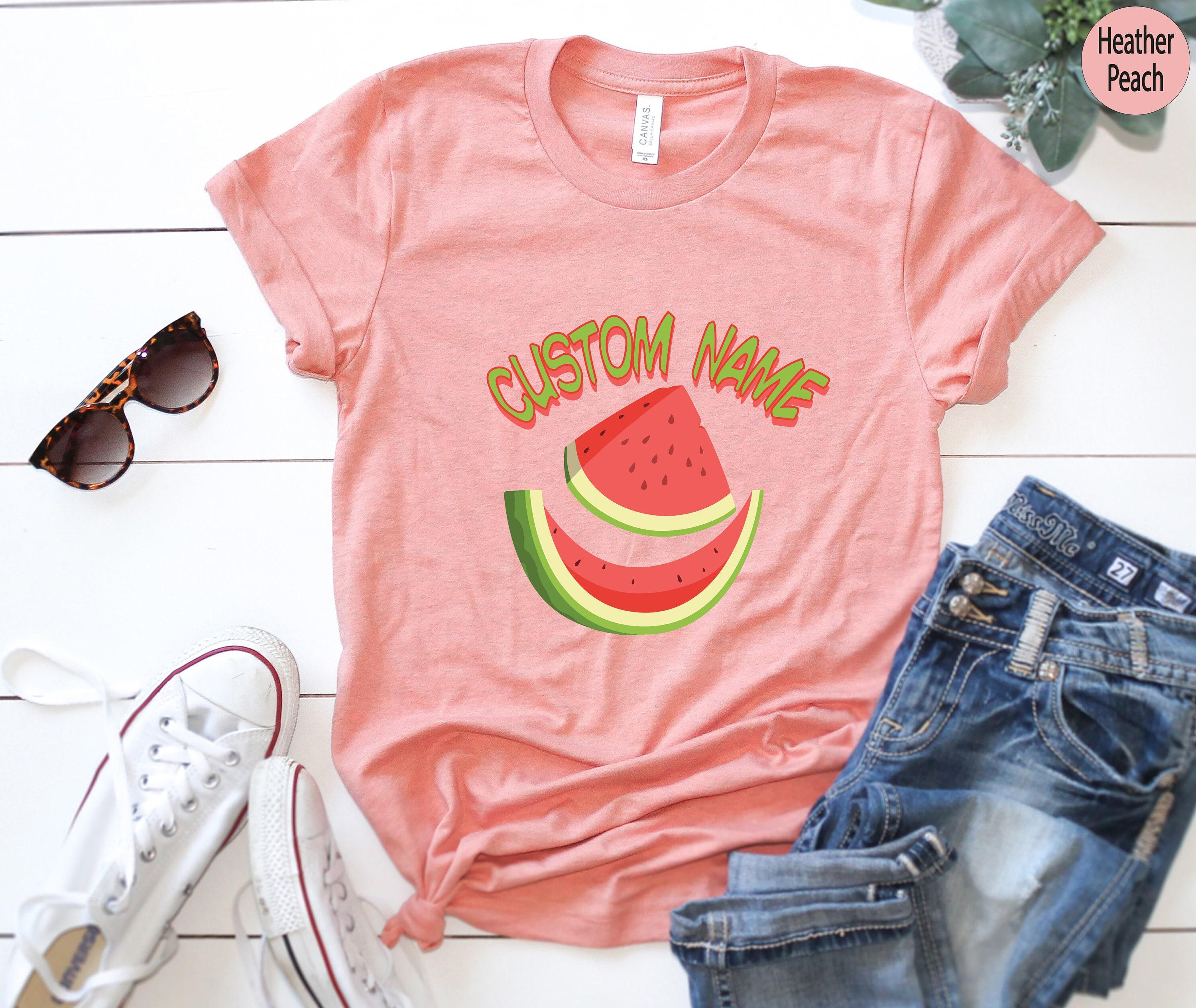 Cute Custom Shirt, Funny Custom Sweatshirt For Women, Humorous Custom Watermelon Hoodie, Personalized Gifts For Her, Unique Tshirt
