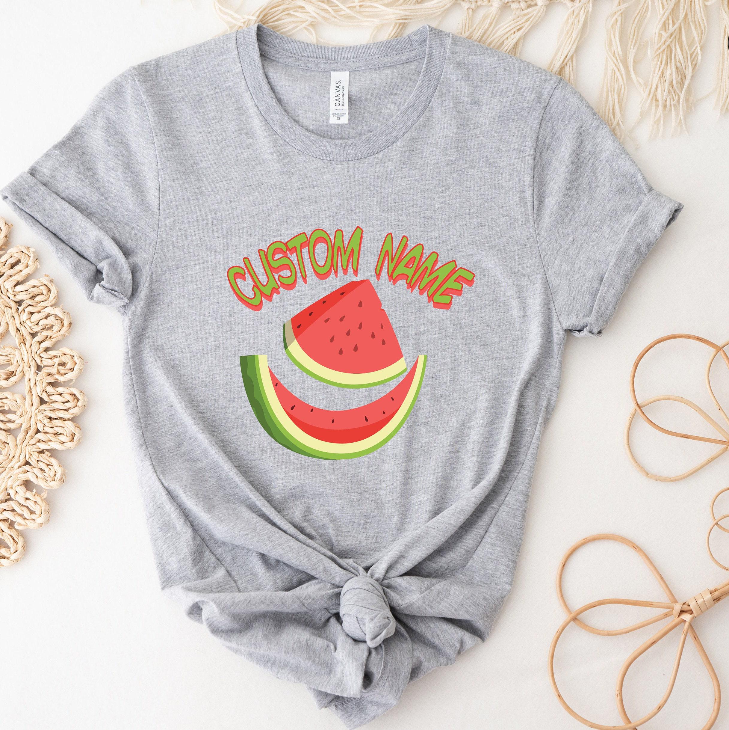 Cute Custom Shirt, Funny Custom Sweatshirt For Women, Humorous Custom Watermelon Hoodie, Personalized Gifts For Her, Unique Tshirt