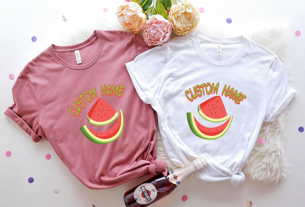 Cute Custom Shirt, Funny Custom Sweatshirt For Women, Humorous Custom Watermelon Hoodie, Personalized Gifts For Her, Unique Tshirt
