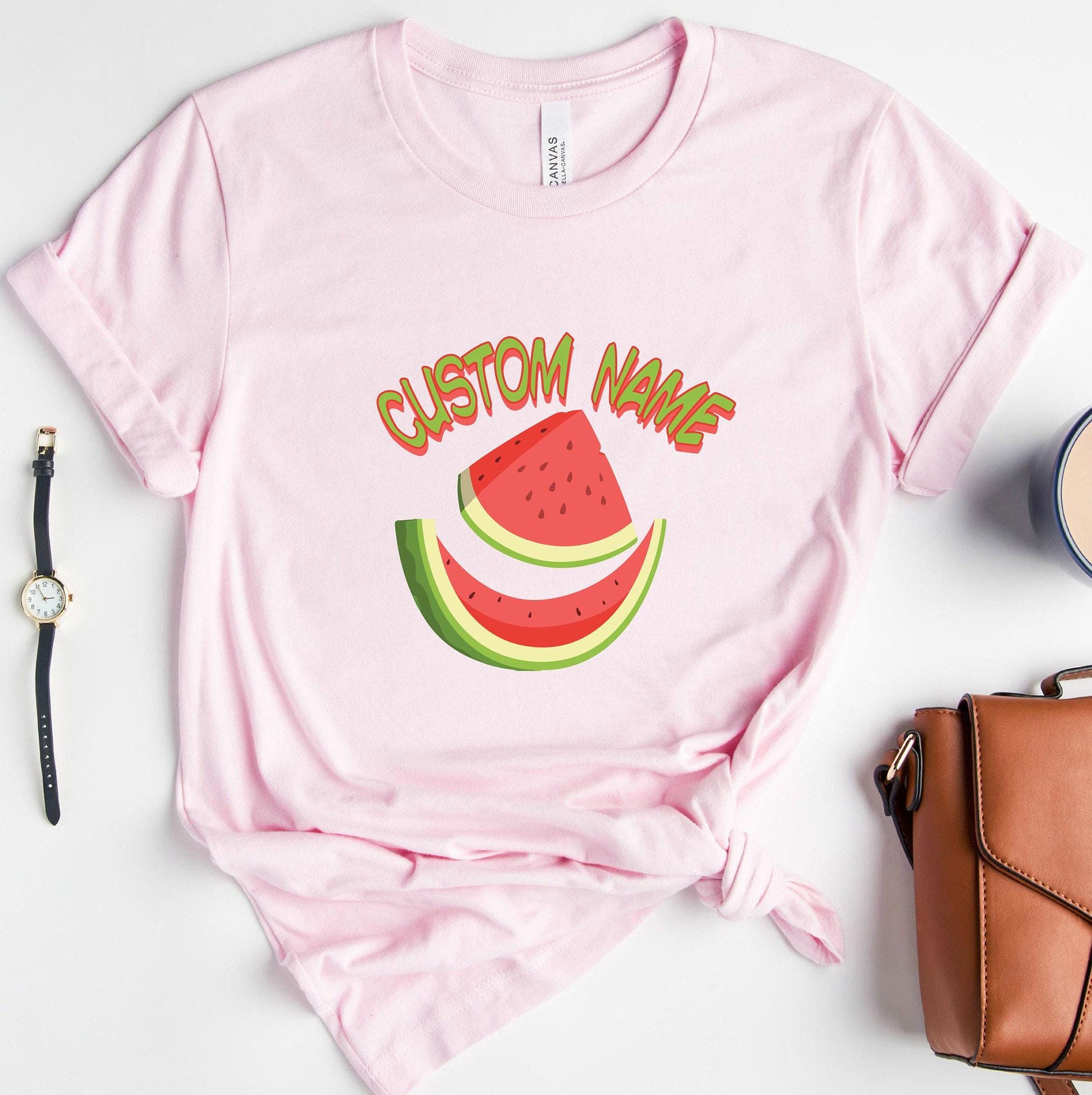 Cute Custom Shirt, Funny Custom Sweatshirt For Women, Humorous Custom Watermelon Hoodie, Personalized Gifts For Her, Unique Tshirt