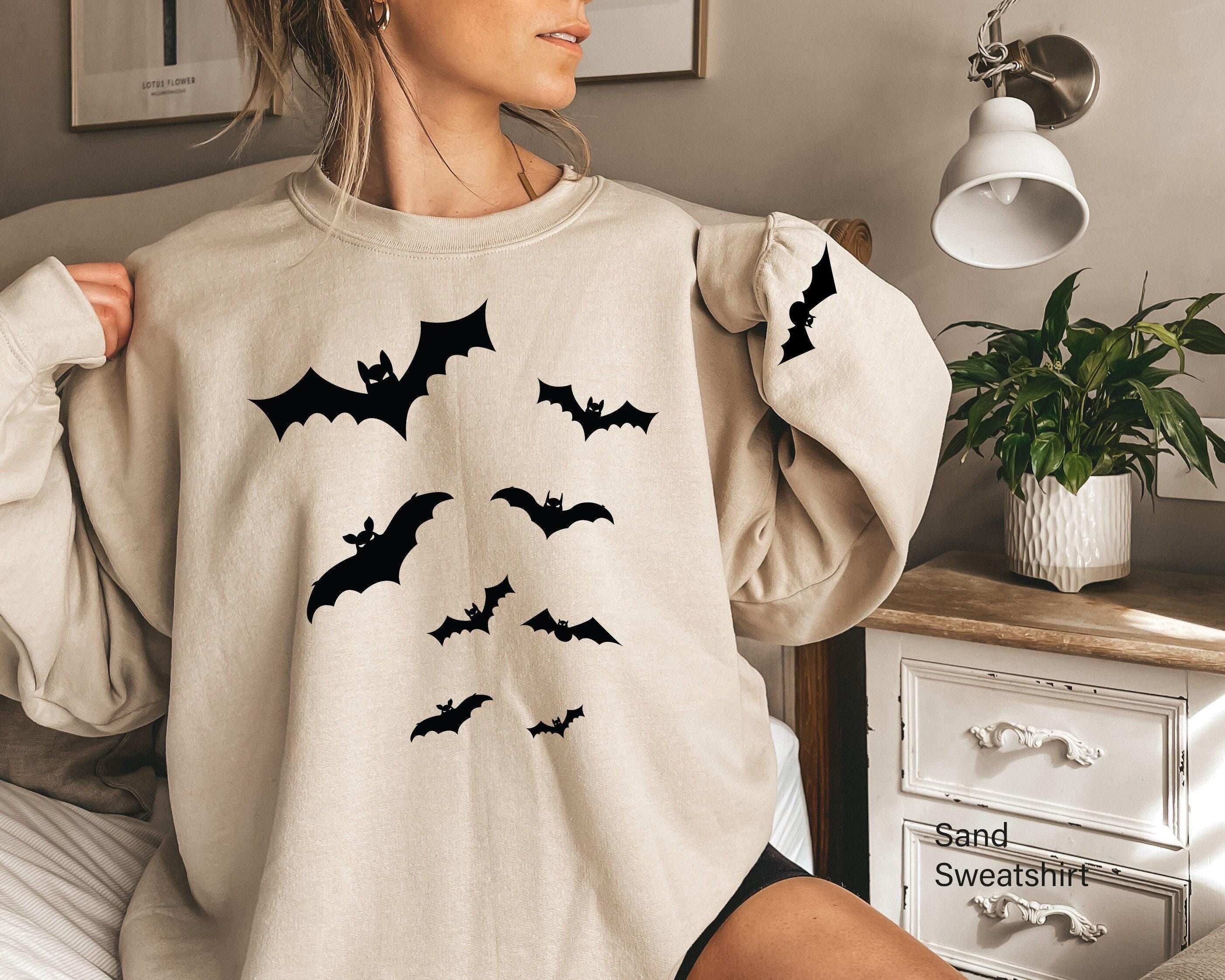 Bats Shirt, Halloween Sweatshirt For Women, Spooky Season Tshirt, Girls Fall Shirt, Halloween Gifts For Friends, Kids Ha