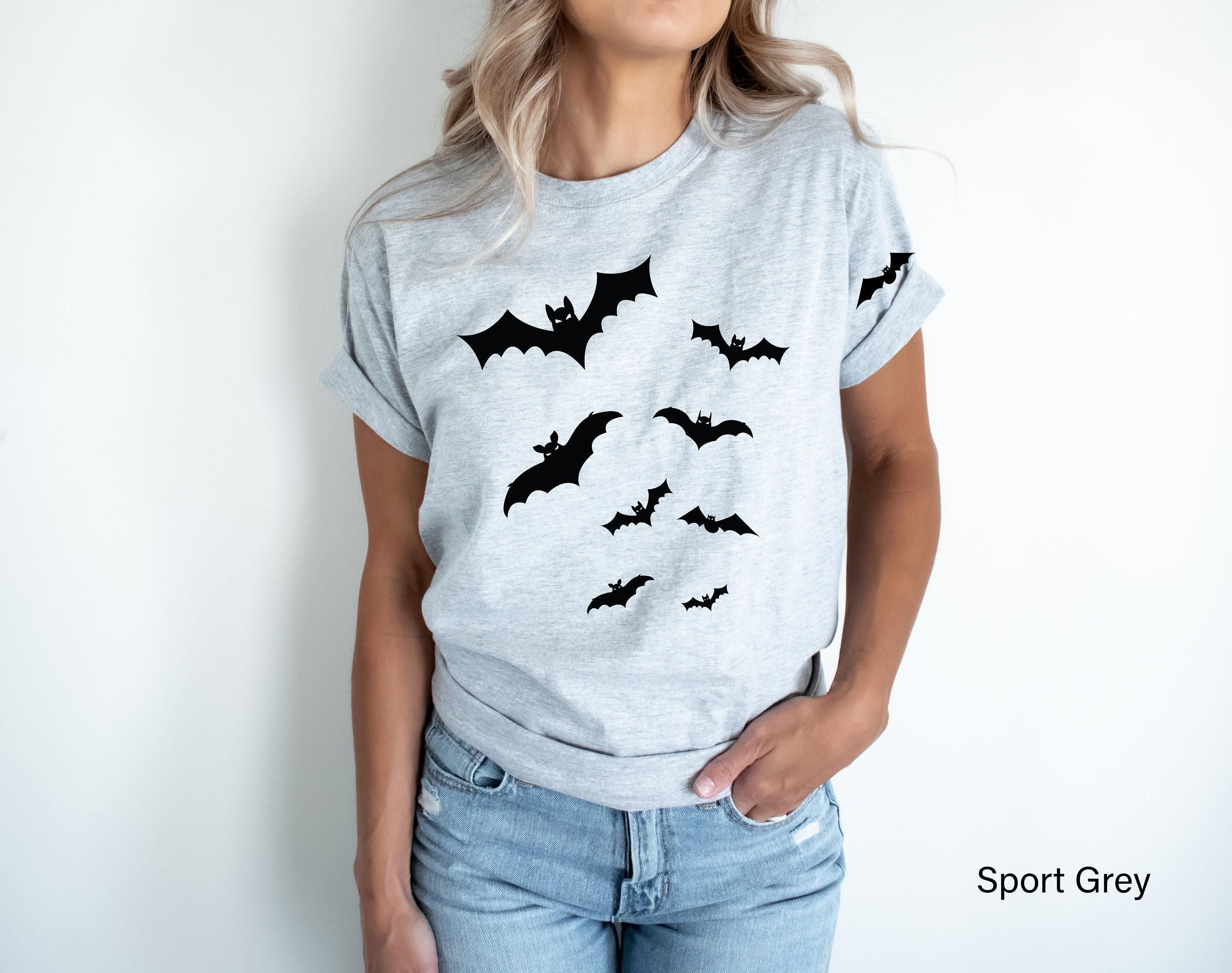Bats Shirt, Halloween Sweatshirt For Women, Spooky Season Tshirt, Girls Fall Shirt, Halloween Gifts For Friends, Kids Ha