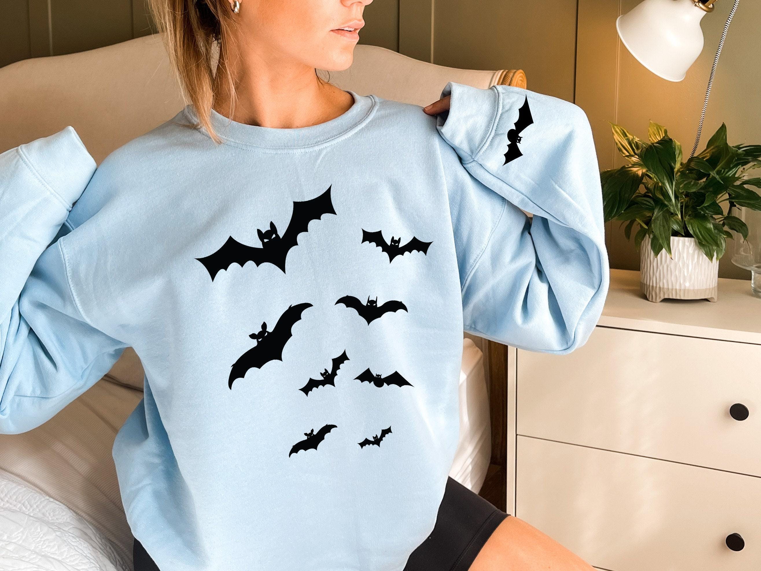Bats Shirt, Halloween Sweatshirt For Women, Spooky Season Tshirt, Girls Fall Shirt, Halloween Gifts For Friends, Kids Ha